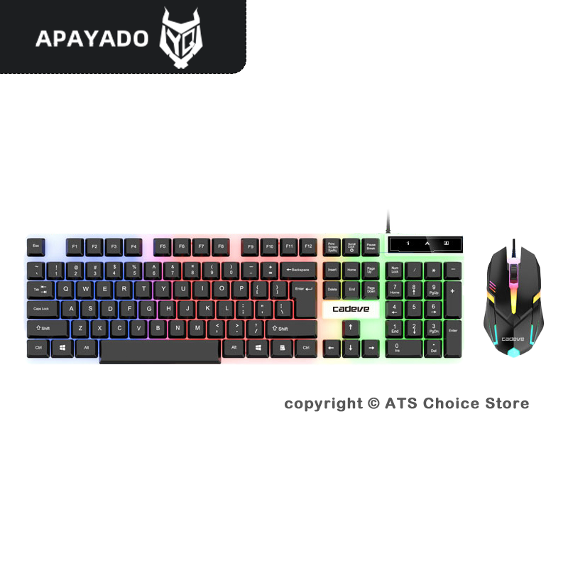 Gaming Keyboard Mouse Combo - APAYADO LDK9122 Gaming Toetsenbord Muis Combo