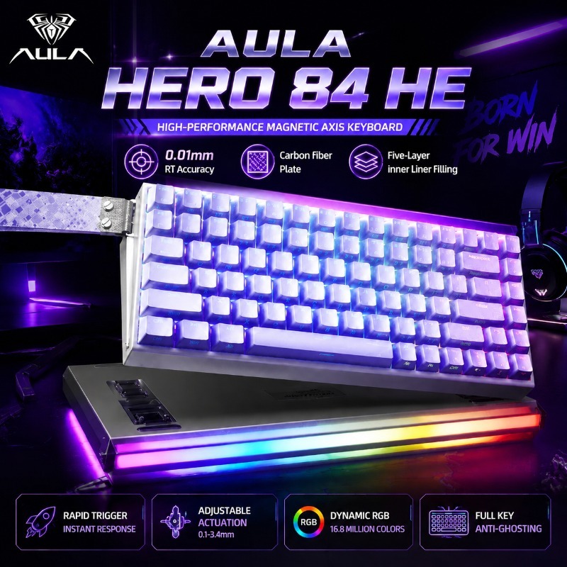 AULA HERO84 Magnetisch Gaming  - Gaming Keyboard Magnetic Switches recensie en prijs