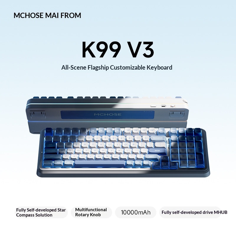 MCHOSE K99 V3 Aanpasbare mecha - Gaming Keyboard Bluetooth recensie en prijs