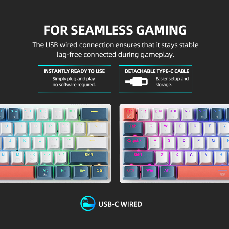 K500-B61 Machenike Mini mechan - Gaming Keyboard Thocky recensie en prijs