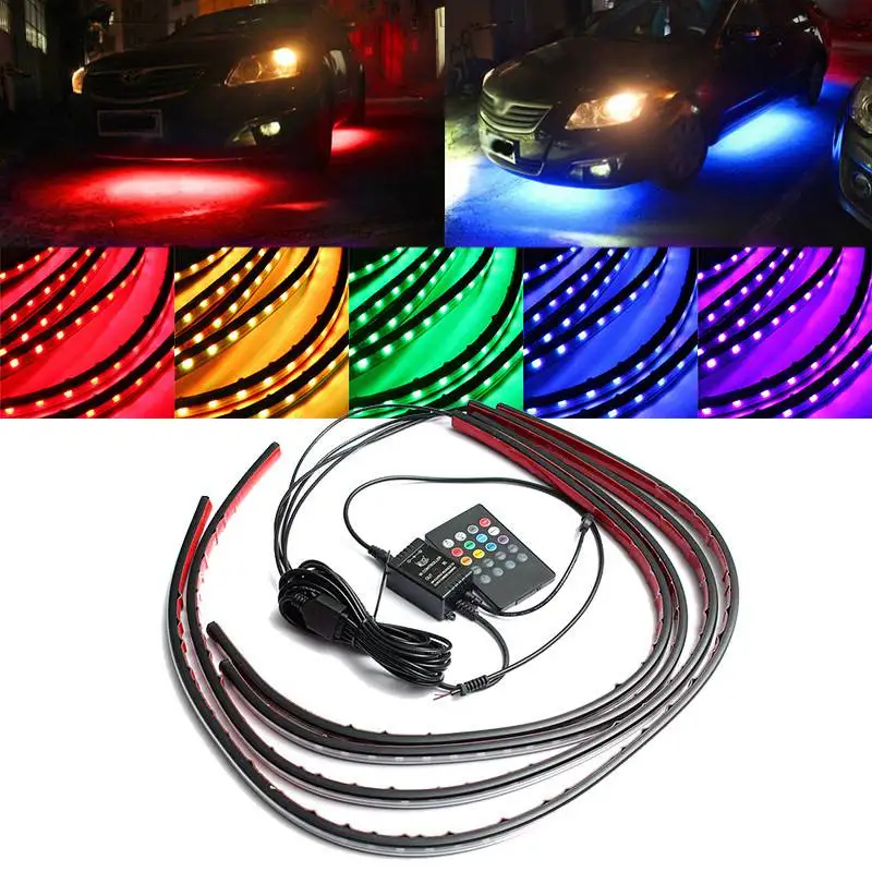 4x Waterdichte RGB 5050 SMD Fl - Rgb Underglow Strip recensie en prijs
