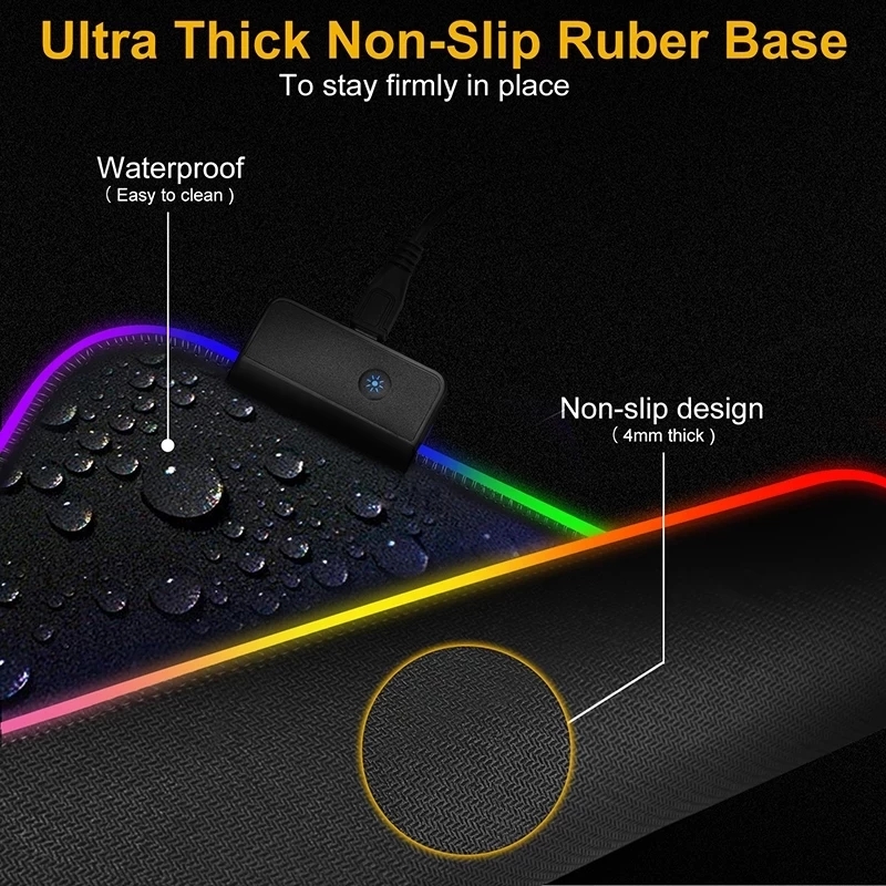 LED-licht muismat RGB-toetsenb - Gaming Keyboard No Rgb recensie en prijs