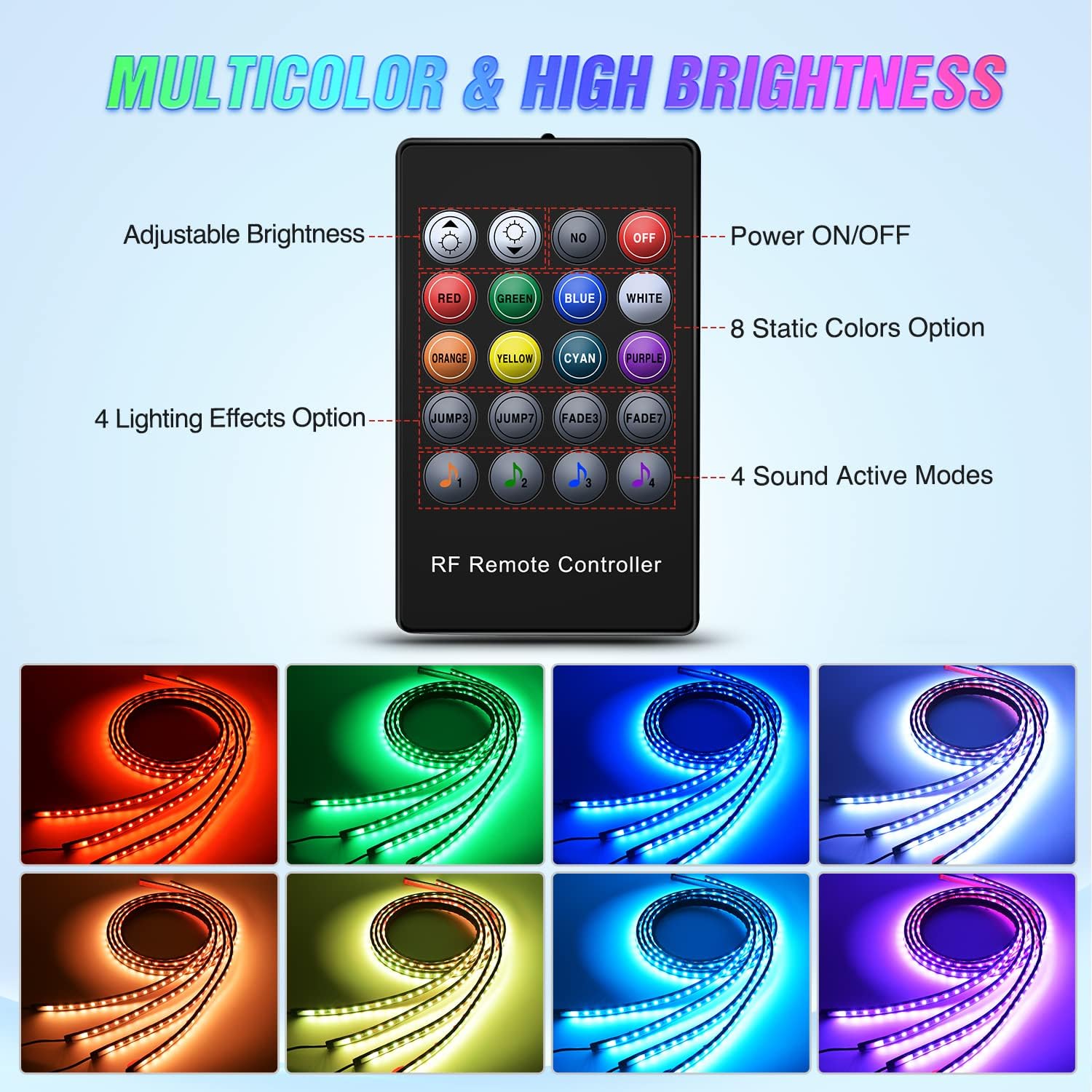 Auto-onderverlichting Neon Acc - Rgb Underglow Strip recensie en prijs