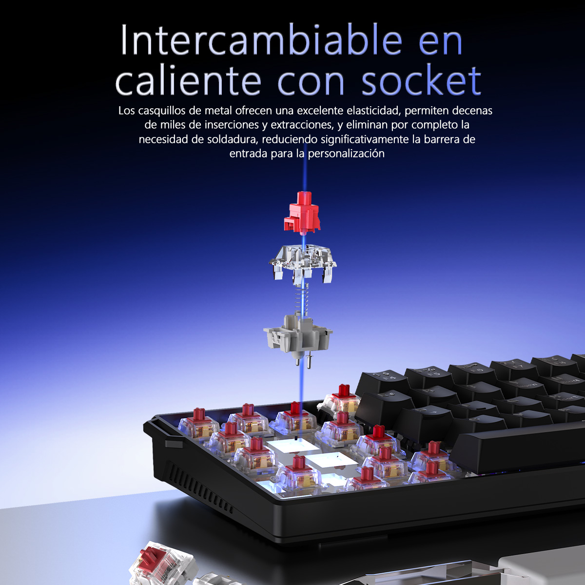 AJAZZ NK61 Spaanse lay-out Bed - Gaming Keyboard Thocky recensie en prijs