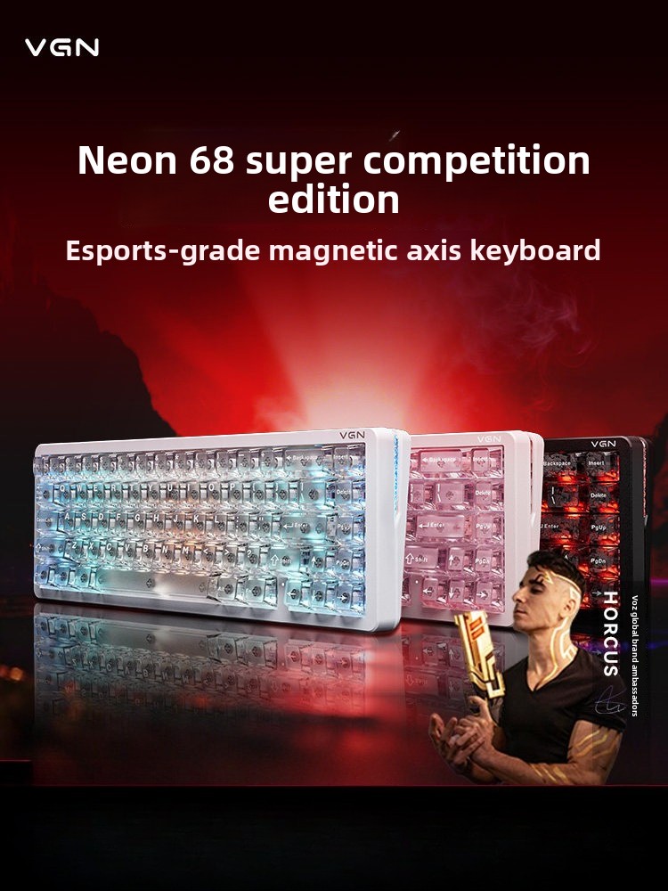 Aangepaste neon-esthetische 68 - Gaming Keyboard Thocky recensie en prijs