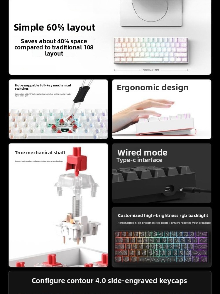Bluetooth 2.4G Draadloos Mecha - Gaming Keyboard Thocky recensie en prijs