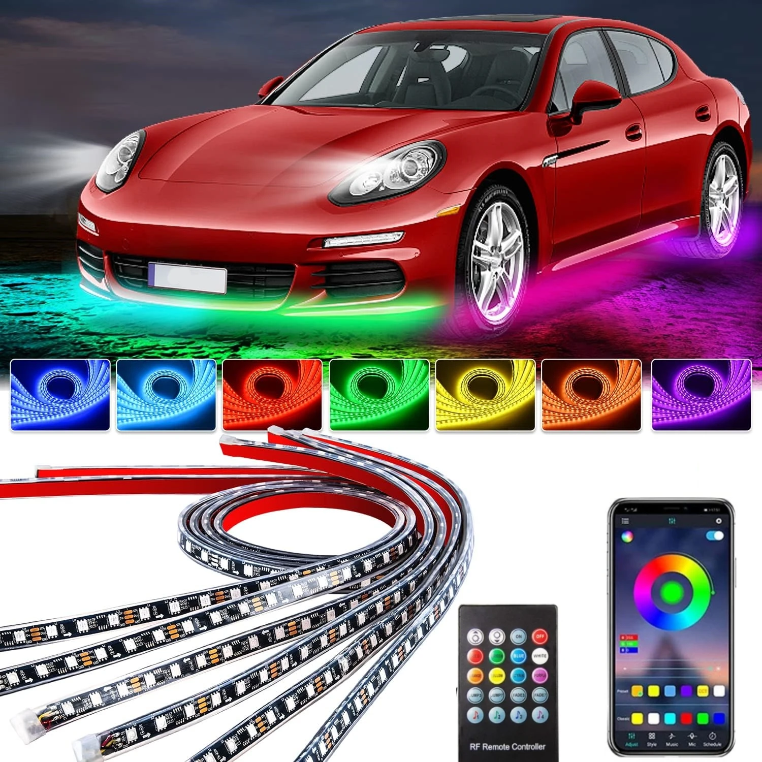 Auto Underglow Neon Licht Flex - Rgb Underglow Strip recensie en prijs