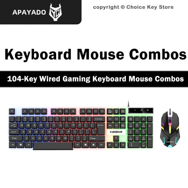 APAYADO LDK9122 Bedraad Gaming - Gaming Keyboard Mouse Combo recensie en prijs