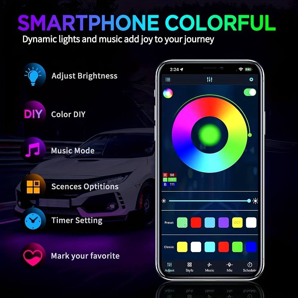 RGB Flexibele Auto Onderglow L - Rgb Underglow Strip recensie en prijs
